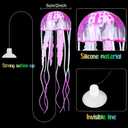 Yinder 17 Pcs Fish Tank Decorations, Include 11 Aquatic Plants and 6 Artificial Jellyfish, Colorful Fish Tank Plastic Plants Accessories for Aquarium Household and Office