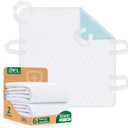 Incontinence Bed Pads Whasbable: 2Packs Waterproof Bed Pads for Elderly with 6 Handles, Reusable Bed Underpads, Positioning Bed Pads for Incontinence Adult, Bedwet,Kids,Bedridden,Hospitals, 34x36 Inch (White)