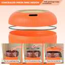 Pukomc Smart Sensor Wastebasket, Convenient and Hygienic Easy to Use, Technology Sensor Waterproof Wastebasket Plastic Trash can for Kitchen, Bathroom, Bedroom, Living Room, Office and Outdoor Orange