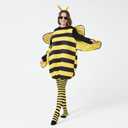 Max Fun Bee Costume for Adults Bumble Bee Dress Up Halloween Cosplay Accessories for Women