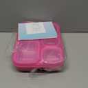 Freshmage Stainless Steel Snackle Box Container, 5 Compartment Lunch Bento Box, Reusable Food Storage Snack Box for School, Work, and Travel, BPA Free and Dishwasher Safe, Pink (1 Pack)