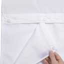 Snap in Shower Curtain Liner Replacement Removable Water Repellent Liner for Bathroom 70" W x 54" H (Fit for 71" W x 74" H Shower Curtain) (White, 1 Pack)