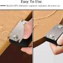 5 x Edge Banding Trimmer with 2 Pcs Reversible Blade, Edge Banding Iron for Woodworking Deburring, Edge Banding Cutter for PVC ABS Veneer Corners Wood