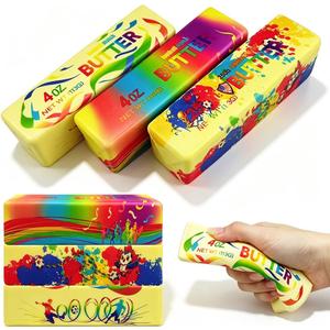 8 x 3 Pack World Cup Butter Squishy Toys Slow Rising Soft Squeeze Toy Stress Relief Fidget Toys for Kids Party Favors Birthday Gifts Adults Office Desk Toys (Football)