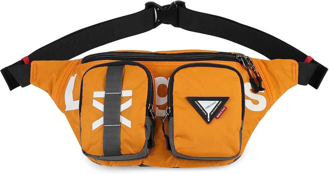 Fire First Evangelion Crossbody Fanny Pack - Packs for Men Women Sports Fashion Waist Bag Belt Bags Shoulder Chest Bags EVAFF-41 x EVA 41 Yellow