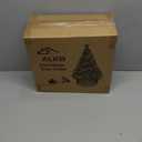 ALKB 28.4" Gold Christmas Tree Collar  9-Panel Snap-On Plastic Tree Skirt Replacement, Holiday Base Cover for 5-8 ft Artificial or Real Trees