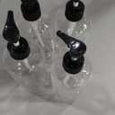 Empty Plastic Pump Bottles Dispenser 4 Pack 16oz/500ml Portable Clear BPA-Free Cylinder Shampoo Lotion Hand Pump Bottle Durable Refillable Containers