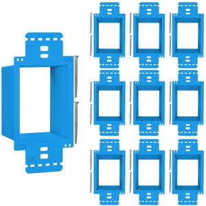 BWP 10 Pack Electrical Outlet Box Extender 1 Gang - Electrical Box Extender with 20 Screws -Single Gang Box Extender Outlet