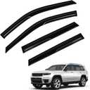 Grand Cherokee Rain Guards - Window Visors for Jeep Grand Cherokee 2011-2021, Out-Channel Side Window Rain Guards for Grand Cherokee Accessories, 4PCS, Black, Car Accessories