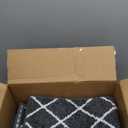 Non-Slip Stair Treads for Wooden Steps Indoor, 15 Pack 9" X 28" Edging Stair Carpet Mat with TPE Backing, 0.4" Thick Stair Runners for Kids Elders & Pets, 100% Polyester Stair Rugs, Black&White