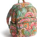 Vera Bradley Featherweight Large Bancroft Backpack, Leaf Me Not Paisley, One Size