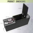 Universal Center Console Organizer Compatible with Jeep CJ-5 1976-1983, CJ-7 1976-1986, Wrangler YJ 1987-1995