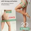 Conte High Waist Control Top Push Up Shaping Sheer Pantyhose Tights X-Press 20 Den