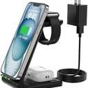 Wireless Charger for Apple Multiple Devices, 3 in 1 Fast Charging Station/Stand Compatible for iPhone16/ 15/14/13/12/Pro Max/SE/11/XS/XR/8 Fit for Apple Watch/iWatch 9/8/7/6/5/4/3/2/SE AirPods Pro/3/2