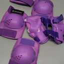 BOSONER Kids/Youth Knee Pads Elbow Pads Wrist Guards Set for 3-15 Years, Child Protective Gear Set for Roller Skates, Cycling, BMX Bike, Skateboard, Inline Skating, Scooter Riding Sports (Purple)