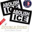 Abolish ICE Flag For Car Decorations Bandera Para Carros Window Clip Pole Mount Truck Rod Protest Support Sign Poster Independence Day Mexican LA SF NY California Auto Accessories Made In USA