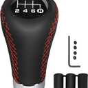 Universal Shift Knob 6 Speed Manual Gearbox Shift Knobs Fit for Most Car Transport VehiclesRed Line
