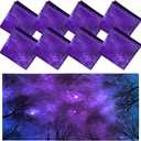 Patelai 8 Pack Light Covers for Classroom Ceiling 4 x 2 Feet Magnetic Light Covers Filter for Office School Drop Ceiling Supplies(Galaxy Style)