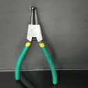 4-piece Snap Ring Plier Set, 7 in (17.8 cm) Round Nose C-Clamp, for Snap Ring Removal, with green Storage Case