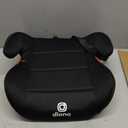 Diono Solana Lite Backless Booster Car Seat, Lightweight & Portable for Travel, Machine Washable Covers, 40-100 lbs, Black Storm