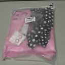 VLUV Pink Halloween Costumes Set, Women's Halloween Retro Satin Jacket Set with Scarf Headbands Glasses Accessories (Pink, XXL)