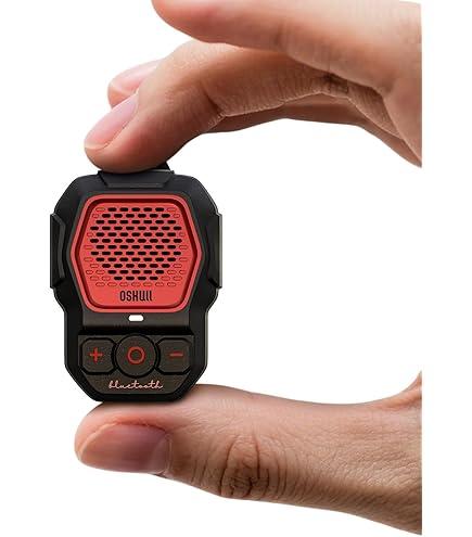 Wearable Bluetooth 5.4 Speaker with Up to 30 Hours Battery Life, Clip-On Speaker, IPX6 Wateproof, Built-in Noise Cancelling Mic for Crystal Clear Calls Premium Audio