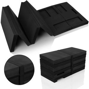 Foldable EVA Mechanic Mat with with Magnetic Tool Compartments, 47.2" x 15.8" x 1.2" Carry Portable Thick Kneeling Pad 5-Fold with a Strap for Garage Workshop Repairing Gardening