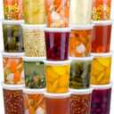 40 Sets (80-Piece) Deli Containers with Lids 32 oz, Leak-Proof & BPA Free Airtight Takeout Plastic Food Storage Containers for Soup, Freezer/Microwave/Dishwasher Safe