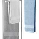 KES Free Standing Towel Racks for Bathroom with Weighted Marble Base, 40-Inch Floor Standing Towel Rack Stand, 3 Swivel Bars, Premium 18/8 Stainless Steel Brushed Finish, BTH219-2