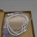 ROCEEI 3 Pcs Heart Neon Sign Valentine's Day Decoration Love Heart LED Light up Sign USB Powered Camping light Wall Window Decor for Valentine's Day Wedding Anniversary Bedroom Classroom