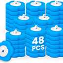 KOKL Disposable Toilet Bowl Wand Refills, Toilet Brushes and Holder, Disposable Toilet Brush Heads for Bathroom Cleaning, 48 Count