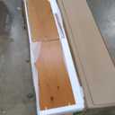 Shaker Style 4 Shelf Bookcase / Solid Wood / 48" High / Adjustable Shelving / Closed Back / Display Bookshelf for Living Room, Bedroom, Home and Office, Cherry (Brown)