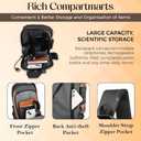 Unisex Anti-Theft Sling Bag with USB Port, Water-Resistant Crossbody Chest Backpack for Travel & Work