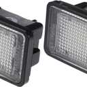 uxcell 1pair Car LED License Plate Light LED Error Free License Plate Light White Light for Mercedes-Benz GLK300 2010-2013 No.A2048200156/A2048201056