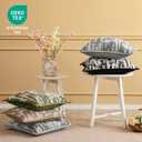 A Moment Throw Pillow Covers 20x12 Inch Set of 2, Soft Textured Decorative Tie-Dye Style Cushion Covers, Modern Boho Farmhouse Home Decor Pillow Cases for Couch, Bed, Living Room,Grey