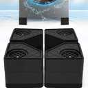 4Pcs Anti Vibration Pads for Washing Machine, Stops Washer Dryer Moving, Prevents Noise, Vibration Transfer, Antivibration Stabilizer Support Feet (Increase3.14in-B)
