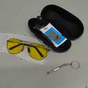 mxnx Aviator Sunglasses for Men Polarized Women UV Protection Lightweight Driving Fishing Sports Unisex glasses MX208 (Grey Frame Yellow Lens)