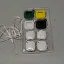 Air Tracker Tag for Android, Tags-4 Pack Luggage Tracker with 4 Case, Works via Google Find Hub App, Bluetooth Tracker Item Finder for Key, Backpack, Travel and Commute, 4 Pack, White (NOT for iOS)