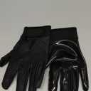 HANDLANDY Youth Football Gloves, Kids Sticky Receiver Gloves,Super Grip Football Glove Best Gift for Boys,Girls (X-Small-Youth, Dark Black)