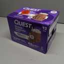 Quest Nutrition Protein Milkshake, Chocolate, 45g Protein, 2g Sugar, High Protein, Low Sugar, Gluten Free, 12 Pack (EXP 10/30/26)