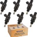 7546245 OE 3.0 Fuel Injectors,Compatible with/BMW 330Ci 330Xi 330i 2001-2006,Compatible with/BMW 3.0L 530i X3 X5 |2 Holes| |Set of 6|