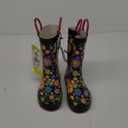 Western Chief Rain Boots with Pull on Handles for Toddlers and Kids - Premium Waterproof Boots for Boys and Girls (Floral Swirl), 8 