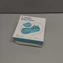 2 x Silicone Foldable Novelty Dinner Plates,Baby Plates Travel Essential with Forks and Spoons,Microwave & Dishwasher Safe,Aqua