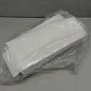 LACUONE Pearl Strap Flat Sandals For Women Slip On Square Open Toe Slides Sandals, Size: 7