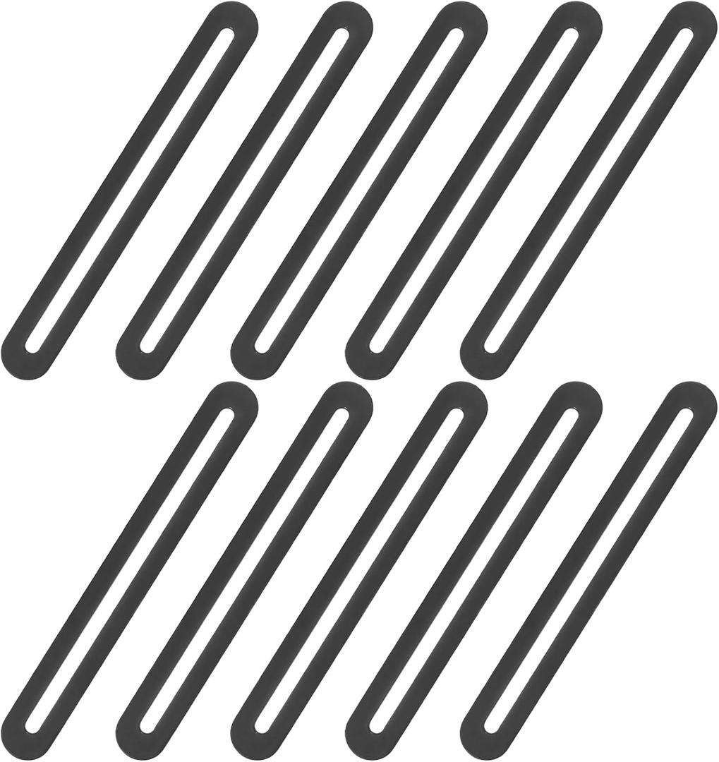 Adjustable Flat Mending Plate with Single Slot Hole, 10pcs 6 1/10" Slotted Flat Straight Mending Plate Support, Flat Fixing Slideable Bracket Connector for Wood Timber, Furniture, DIY Workbench