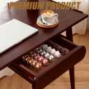 Coffee Pod Drawer Organizer, 30-Capsule Storage Tray，Keep Your Kitchen Drawer Neat with This Universal Coffee Pod Holder ， Perfect for Storing All Your Capsules.