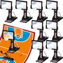 8 Pack Basketball Game Toys Tabletop Basketball Shooting Game Mini Desktop Basket Ball Gift Desk for Adults Office Relax Reduce Stress Prizes Party Favors Birthday Gift(Black)