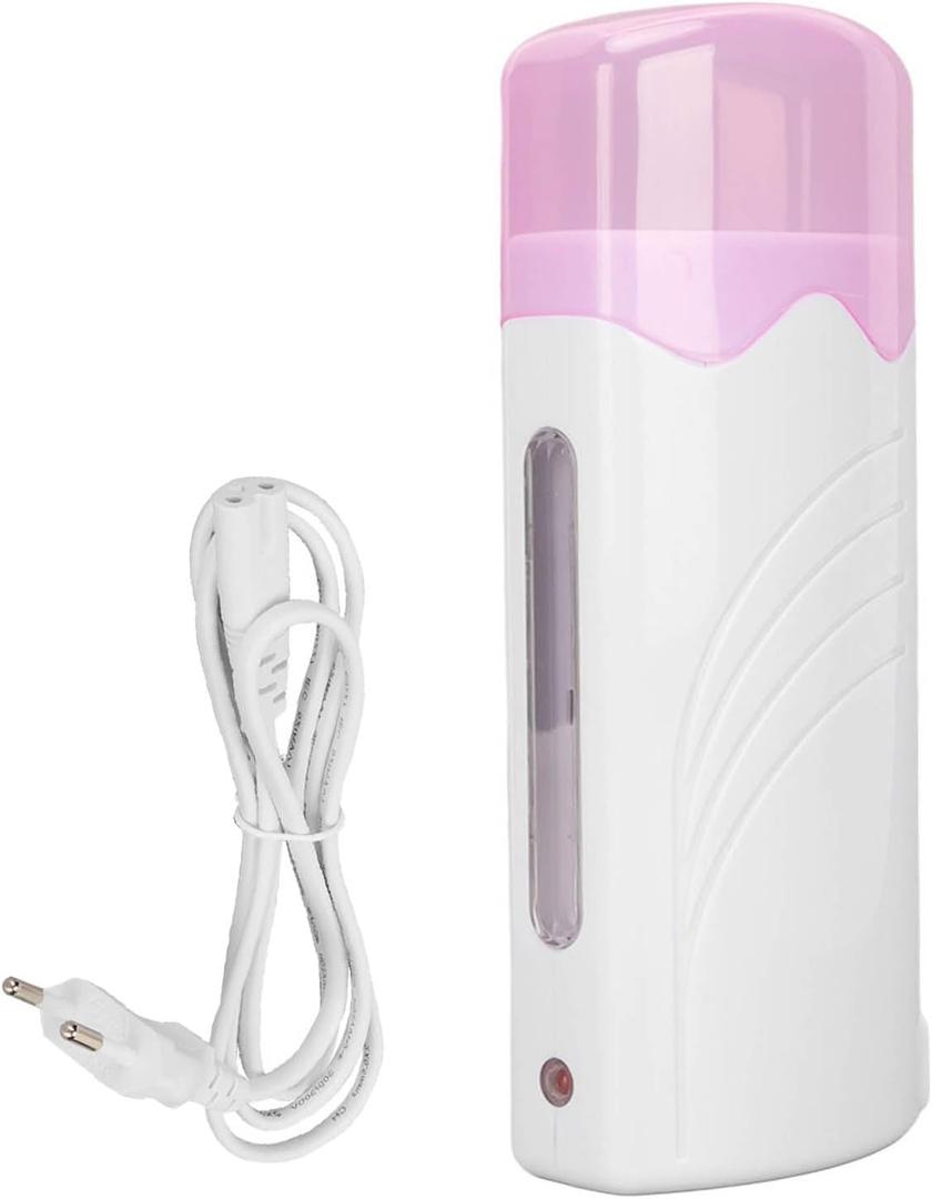 Roll on Wax Warmer for Hair Removal, Roller Heater for Depilatory Cartridge, Electric Hair Removal for Hair, Leg, Face, Armpit, Bikini, Portable Wax Roller for Men Women for Travel Home, 110V