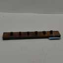 Wall Hangers, with Hooks, Metal Wood Hangers, Used as Decorative Hooks for Jackets, Bags, Towels, Hats (Black, 6-Hook)