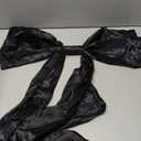 TONIFUL Giant Black Bow 26 x 42 Inch Large Bow for Halloween Decor Christmas Tree Topper Room Wall Front Door Decor Photo Backdrop for Birthday Wedding Graduation Party Outdoor Decorations